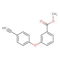 Chemical structure of methyl 3-(4-ethynylphenoxy)benzoate - CSSB03219847951