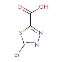 Chemical structure of 5-bromo-1,3,4-thiadiazole-2-carboxylic acid - CSSB00015332723