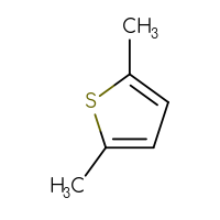 Chemical structure of 2,5-dimethylthiophene - CSSB00000211754