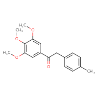 Chemical structure of 2-(4-methylphenyl)-1-(3,4,5-trimethoxyphenyl)ethan-1-one - CSSB20544954541