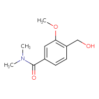 Chemical structure of 4-(hydroxymethyl)-3-methoxy-N,N-dimethylbenzamide - CSSB21043415346