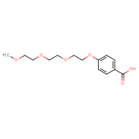 Chemical structure of 4-{2-[2-(2-methoxyethoxy)ethoxy]ethoxy}benzoic acid - CSSB00028483116