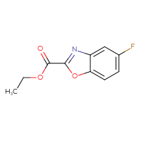 Chemical structure of ethyl 5-fluoro-1,3-benzoxazole-2-carboxylate - CSSB00010945333