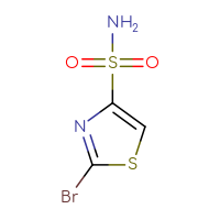 Chemical structure of 2-bromo-1,3-thiazole-4-sulfonamide - CSSB00103130552