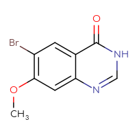 Chemical structure of 6-bromo-7-methoxy-3,4-dihydroquinazolin-4-one - CSSB00010985080