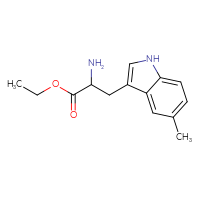 Chemical structure of ethyl 2-amino-3-(5-methyl-1H-indol-3-yl)propanoate - CSSB00020650354