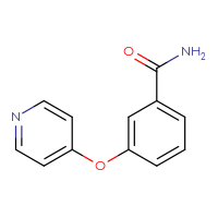 Chemical structure of 3-(pyridin-4-yloxy)benzamide - CSSB00084571594