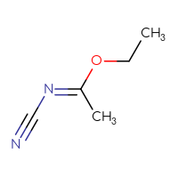 Chemical structure of (E)-(ethyl N-cyanoethanimidate) - CSSB00016993253