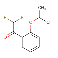 Chemical structure of 2,2-difluoro-1-[2-(propan-2-yloxy)phenyl]ethan-1-one - CSSB00013231959