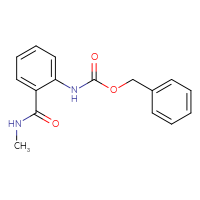 Chemical structure of benzyl N-[2-(methylcarbamoyl)phenyl]carbamate - CSSB00000205920