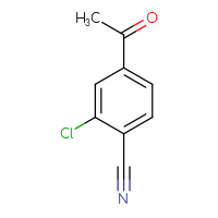 Chemical structure of 4-acetyl-2-chlorobenzonitrile - CSSB00010649464