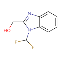 Chemical structure of [1-(difluoromethyl)-1H-1,3-benzodiazol-2-yl]methanol - CSSB00000025138