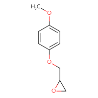 Chemical structure of 2-[(4-methoxyphenoxy)methyl]oxirane - CSSB00000230039
