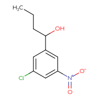 Chemical structure of 1-(3-chloro-5-nitrophenyl)butan-1-ol - CSSB21246426511