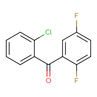 Chemical structure of (2-chlorophenyl)(2,5-difluorophenyl)methanone - CSSB00000323685
