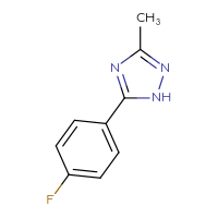 Chemical structure of 5-(4-fluorophenyl)-3-methyl-1H-1,2,4-triazole - CSSB00011270744