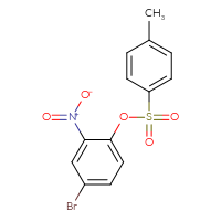 Chemical structure of 4-bromo-2-nitrophenyl 4-methylbenzene-1-sulfonate - CSSB00153552215