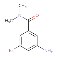 Chemical structure of 3-amino-5-bromo-N,N-dimethylbenzamide - CSSB00012941425