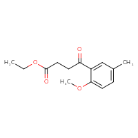 Chemical structure of ethyl 4-(2-methoxy-5-methylphenyl)-4-oxobutanoate - CSSB00020572537