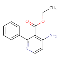 Chemical structure of ethyl 4-amino-2-phenylpyridine-3-carboxylate - CSSB00137375517