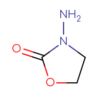 Chemical structure of 3-amino-1,3-oxazolidin-2-one - CSSB00011217684