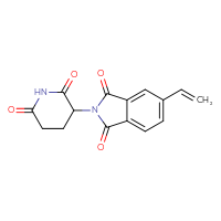 Chemical structure of 2-(2,6-dioxopiperidin-3-yl)-5-ethenyl-2,3-dihydro-1H-isoindole-1,3-dione - CSSB06580854339