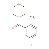Chemical structure of 4-(5-chloro-2-methylbenzoyl)thiomorpholine - CSSB00071383531