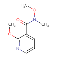 Chemical structure of N,2-dimethoxy-N-methylpyridine-3-carboxamide - CSSB00011222239