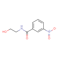 Chemical structure of N-(2-hydroxyethyl)-3-nitrobenzamide - CSSB00000158862