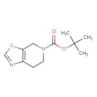 Chemical structure of tert-butyl 4H,5H,6H,7H-[1,3]thiazolo[5,4-c]pyridine-5-carboxylate - CSSB00012353976