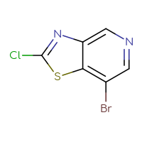 Chemical structure of 7-bromo-2-chloro-[1,3]thiazolo[4,5-c]pyridine - CSSB00134613981
