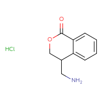 Chemical structure of 4-(aminomethyl)-3,4-dihydro-1H-2-benzopyran-1-one hydrochloride - CSSB00025740002