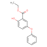 Chemical structure of ethyl 2-hydroxy-5-phenoxybenzoate - CSSB00103788820