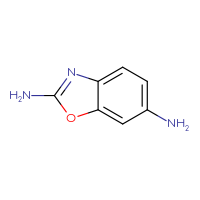 Chemical structure of 1,3-benzoxazole-2,6-diamine - CSSB00012663246