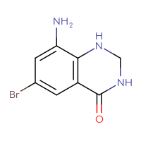 Chemical structure of 8-amino-6-bromo-1,2,3,4-tetrahydroquinazolin-4-one - CSSB21415998195