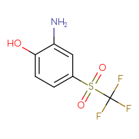 Chemical structure of 2-amino-4-trifluoromethanesulfonylphenol - CSSB00010990826