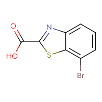 Chemical structure of 7-bromo-1,3-benzothiazole-2-carboxylic acid - CSSB00010236705