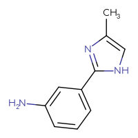 Chemical structure of 3-(4-methyl-1H-imidazol-2-yl)aniline - CSSB00011471282