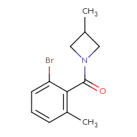 Chemical structure of 1-(2-bromo-6-methylbenzoyl)-3-methylazetidine - CSSB00022635788