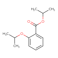 Chemical structure of propan-2-yl 2-(propan-2-yloxy)benzoate - CSSB00000063618
