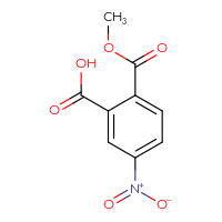 Chemical structure of 2-(methoxycarbonyl)-5-nitrobenzoic acid - CSSB00102862463