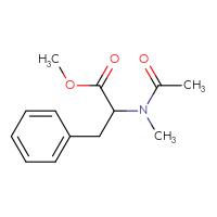Chemical structure of methyl 2-(N-methylacetamido)-3-phenylpropanoate - CSSB00944553419
