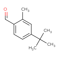 Chemical structure of 4-tert-butyl-2-methylbenzaldehyde - CSSB00010316521