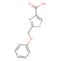 Chemical structure of 2-(phenoxymethyl)-1,3-thiazole-4-carboxylic acid - CSSB00011729735