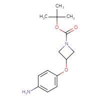 Chemical structure of tert-butyl 3-(4-aminophenoxy)azetidine-1-carboxylate - CSSB00010245564