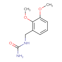 Chemical structure of [(2,3-dimethoxyphenyl)methyl]urea - CSSB00064781801