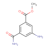 Chemical structure of methyl 3-amino-5-carbamoylbenzoate - CSSB00011794253