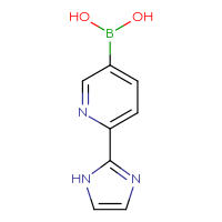 Chemical structure of [6-(1H-imidazol-2-yl)pyridin-3-yl]boronic acid - CSSB00009871156