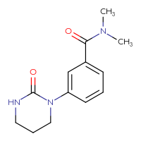 Chemical structure of N,N-dimethyl-3-(2-oxo-1,3-diazinan-1-yl)benzamide - CSSB01432920127