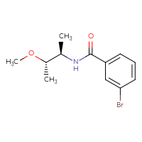 Chemical structure of 3-bromo-N-[(2R,3S)-3-methoxybutan-2-yl]benzamide - CSSB14919247750